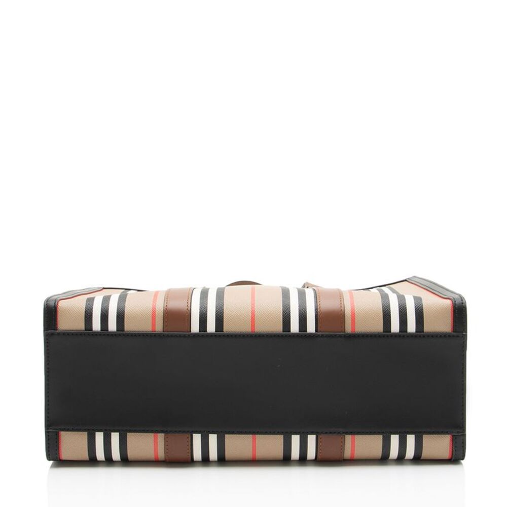 Burberry E-Canvas Icon Stripe Tote - Picture 4 of 12